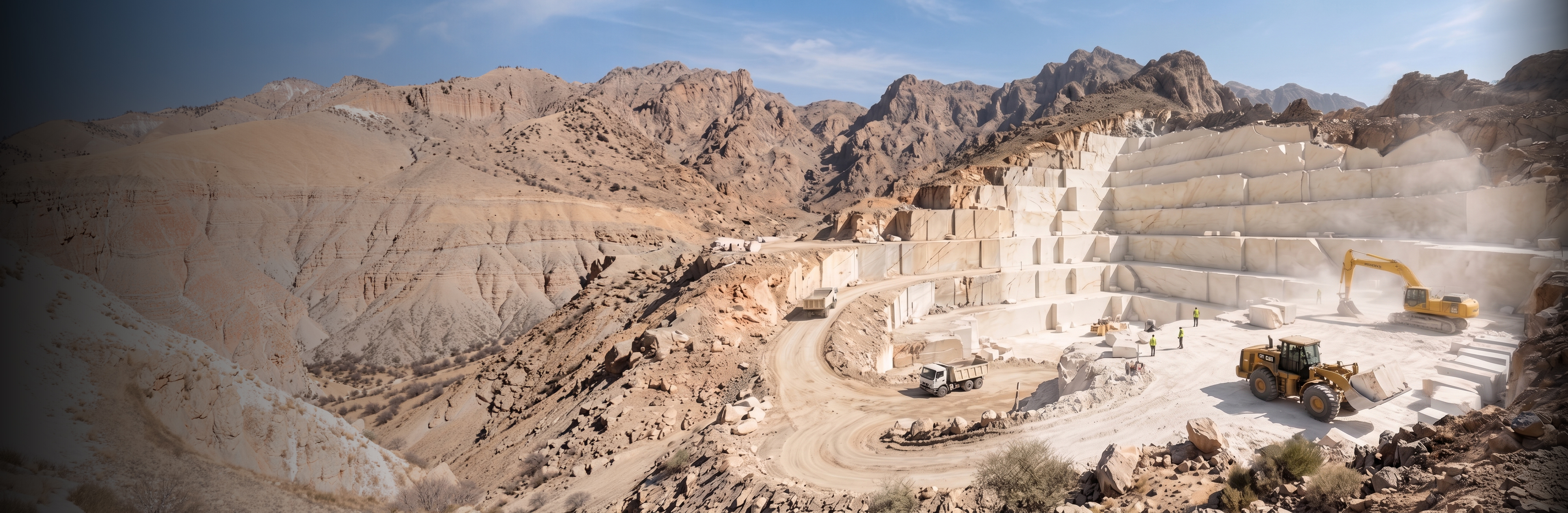 SOM Oman marble quarry — panoramic view